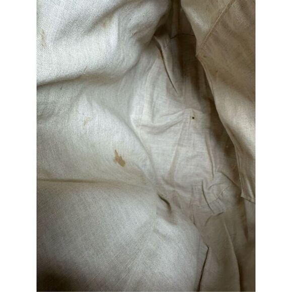 Vintage Cappelli Straworld Inc Large Tote With Safari Animal Wood Beads Notes - Picture 9 of 14